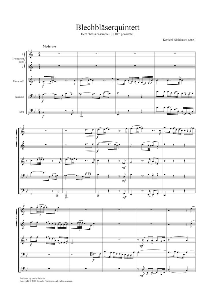 Blechbläserquintett op.50