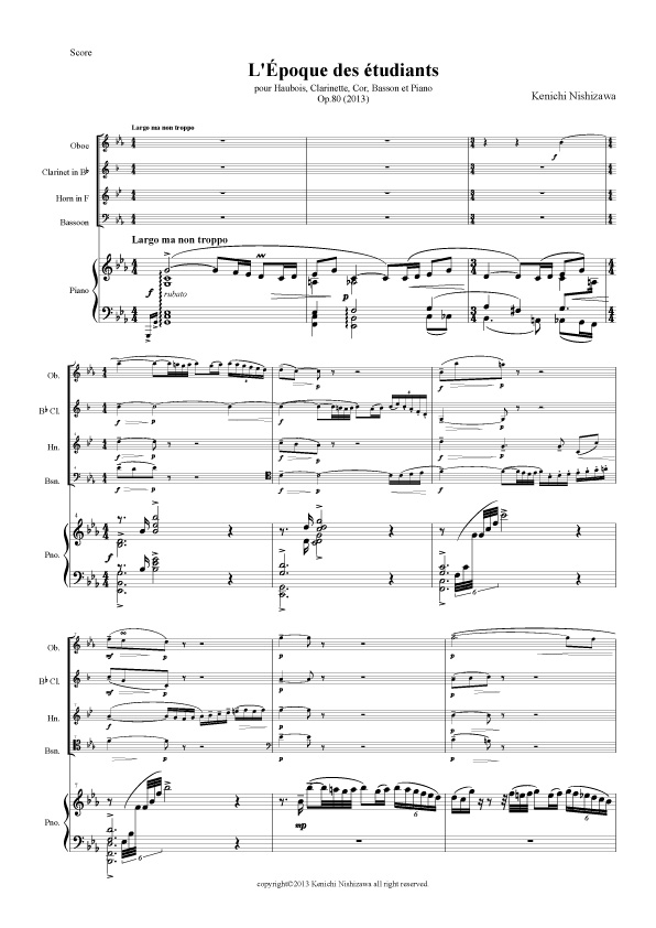 L'Époque des étudiants op.80