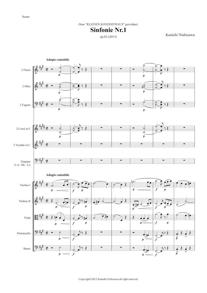 Sinfonie Nr.1 op.83